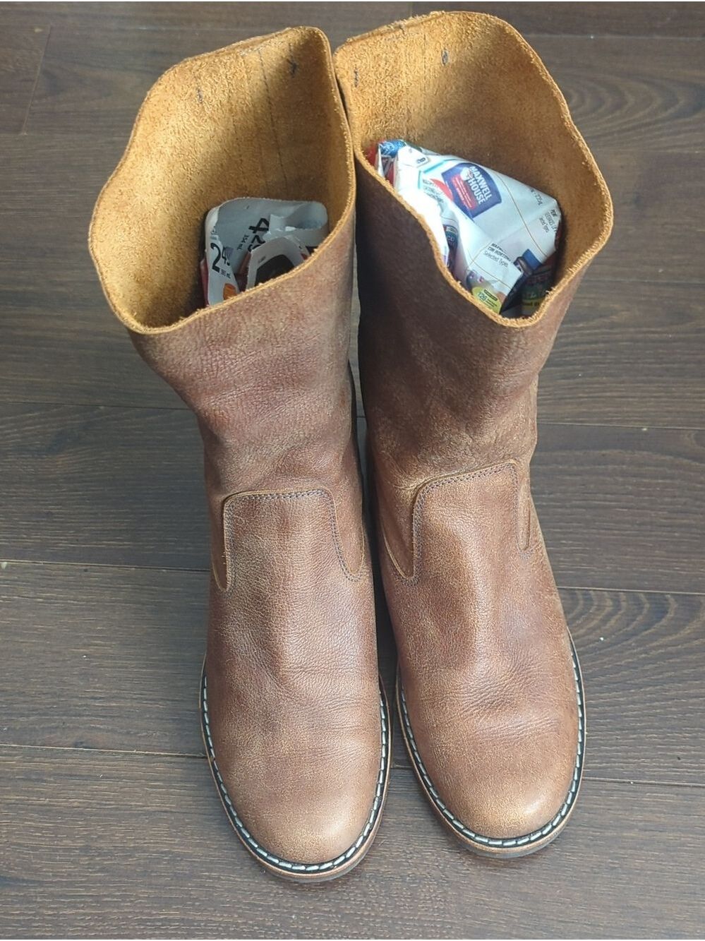 Roots Tribe Brown Leather Mid-Calf Boots - Picture 5 of 13